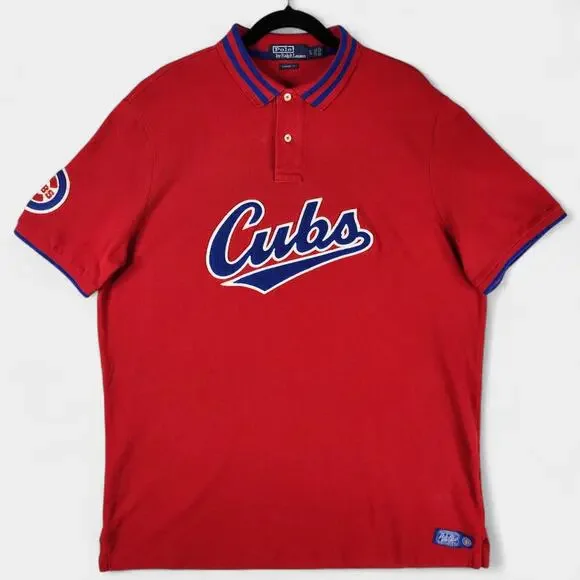 Polo Ralph Lauren Chicago Cubs Shirt Men's Extra Large Red MLB